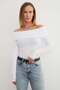 Basic Madonna Collar Modal Blouse - 3