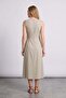 Linen Look Pleated Maxi Dress - 2