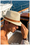 Mj Sporty Striped Straw Trilby Hat - Casual and Vacation Hat (58-59 Cm, Women/Men) - 7