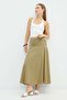 Beli Drapeli Zippered Midi Skirt