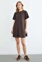 Basic Çimalı Mini Length Modal Dress