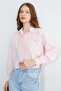 Crop Shirt with Butterfly Accessories - 5