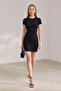 Basic Crew Neck Lycra Dress