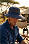 Unisex Wide Brim Mesh Foldable Safari Sun Hat Adjustable Drawstring Camping and Fishing Hat - 8