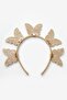 Gold 5-Piece Butterfly Figured Girl's Crown