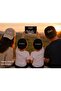 Mom & Dad & Brother-Brother Printed Brown-Cream-Black-Black 4-Piece Family Combination Hat