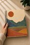 Daily Planner Undated Agenda| 90 Sheets| Hard Cardboard Cover| Steel Spiral| Red Sun Series - 2