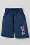 Boy's Shorts Set with Pocket Detail and Sailboat Print, 1.5-5 Years Old, Light Blue - 8