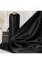 Black Draped Satin Fabric