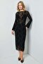 Elastic Waist Floral Embossed Lined Tulle Skirt