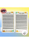 MIX Self-Adhesive Mermaid False Eyelashes: 240-Piece Pack of Self-Adhesive Mermaid False Eyelashes, - 2
