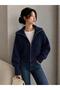 Turn-Down Collar Zippered Knitwear Cardigan - Jacket - 2