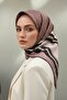 Black Silk Gold Ring Pattern - 100% Twill 90X90 Powder Scarf Planting Shape: Hand Sewn - 6