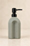 Striped Bohemian Minimal Glass Liquid Soap Dispenser - 250ml - 14X6X5.5 Cm-350 ml