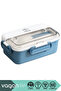 Bento 900ml Lunchbox New Collection 1 Layer 3 Compartments Stainless Steel Lunch Box