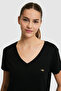 Women's Black Basic T-Shirt 50321833-Vr046 - 2