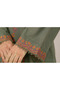 Bismil Green Embroidered 2-Piece Traditional Suit - 3