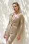 Single Button Openwork Jacket - 2