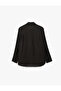 Buttoned Long Sleeve Classic Collar Shirt - 7
