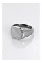 Silver Oval Men's Ring - 2