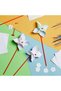 10pcs 10pcs DIY Paper Pinwheel Bulk White Blank Paper Pinwheel Craft Kits Boys Girls Summer Activiti - 4