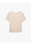 Comfortable Fit Crew Neck Short Sleeve Polka Dot Pajama Top - 7