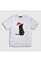 Unisex Kids White Lights Cat Cat Christmas T-shirt364379tt