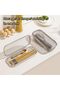 Dishwasher Basket,Stainless Steel Silverware Utensil Holder,Rectangular Mesh Drain,for Small Items - 8