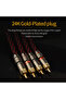 0.5m TODN 1 Pair RCA Audio Cable 2 RCA to 2 RCA Interconnect Cables HIFI Stereo 4N OFC Male to Male - 3