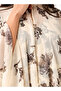 A-line Midi Dress with Cape - 6