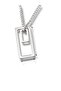 Modern Geometric Design Necklace – Zamak Plated Unisex Minimal Accessory with 60 cm Chain - 7