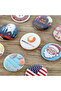 32mm 100PCS Metal Back Badge Button Pins Button Maker Blank Raw Material Pin Buttons Badges Supplies - 3