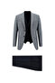 7 Drop Slim Fit Wool Combination Vest Suit