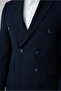 سترة 7 Drop Slim Fit ذات تصميم ضيق وياقة مدببة ومخططة بصفين من الأزرار - 3