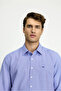 Long Sleeve Classic Patterned Pocketed Cotton Lu Kolay Ü Tulle Enebilir Shirt - 5