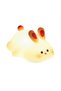 Rabbit Cute Animal Silicone LED Night Light Rabbit Puppy Shape Rechargeable Touch Control Soft Warm - 7