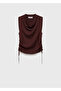 Trikot Blouse with Drawstring - 3