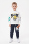 Los Angeles Printed Hooded Boys' 2-Piece Set - 2