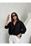 Black Off-Shoulder Tencel Shirt - 3