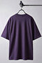Men's Purple Basic Plain Unprinted Oversize Salas Boyfriend T-Shirt - 6