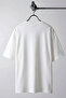 Men's White Basic Plain Unprinted Oversize Salas Boyfriend T-Shirt - 4