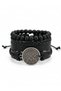 4 Pcs Genuine Leather Bracelet Vegvisir Design Bracelet Set Fashion Bracelet - 2