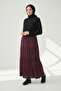Women's Folded Summer Gypsy Skirt with Elastic Waist - 2
