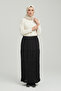 Women's Folded Summer Gypsy Skirt with Elastic Waist - 2