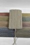Silver Essa Wicker Cross Design Decorative Ribbon 10 Meters Packaging Decoration Ribbon - 4