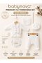 • Babynova Premium 5-Piece Newborn Set - 100% Cotton Muslin White Hospital Release Set - 2