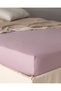 Belle Single Plus elastisches Bambus-Bettlaken – Hellpflaume