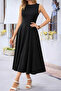 Women's Off-The-Shoulder Flared Midi Length Viscose Dress