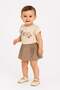 Baby Girl 2-Piece Summer Set One Embroidered Lace T-Shirt and Ruffle Skirt Look Shorts (Skort) 6-9-