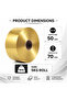 Metalized Glossy Wrapping Foil Roll – 9cm Width x 5KG Roll – Shiny Metallic Finish for CHOCOLATE Wrapping - 3